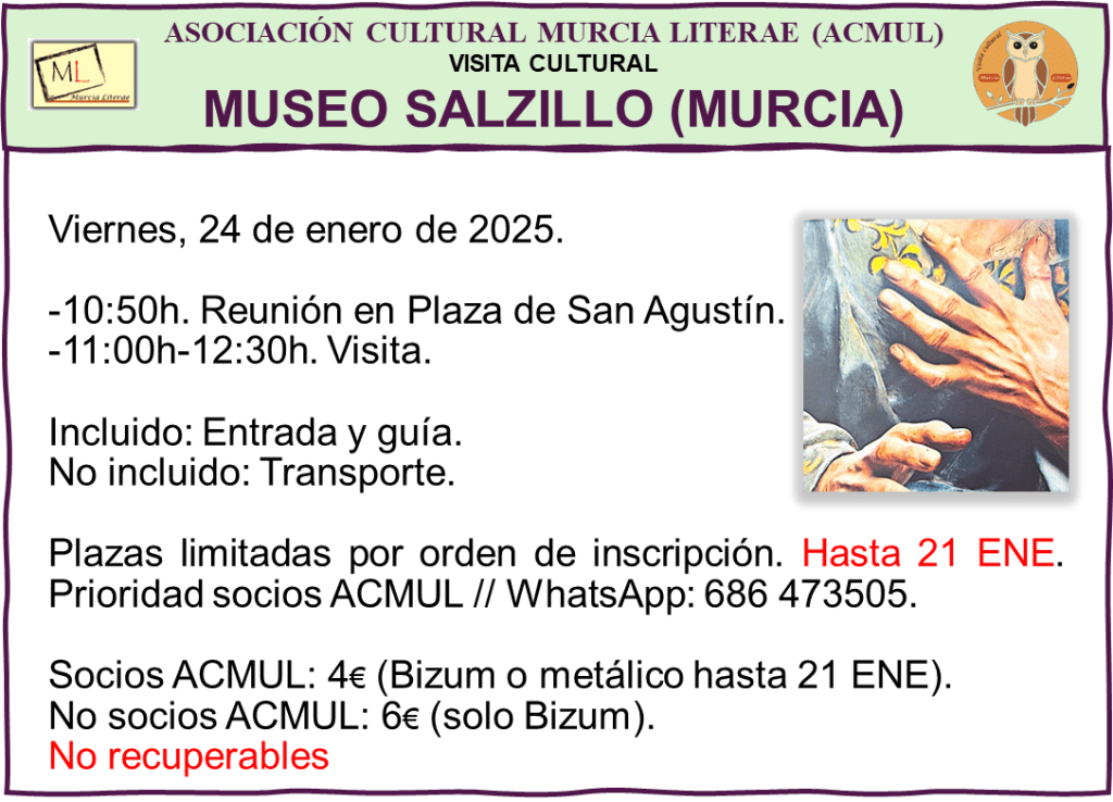 Visita cultural al Museo Salzillo&nbsp;(Murcia)